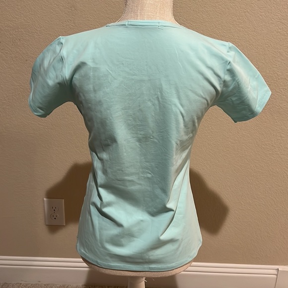 Carolina Herrera women’s green t-shirt , short sleeve . Size L - Picture 3 of 8